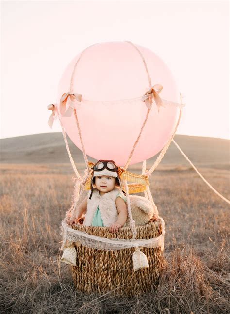 child in hot air balloon